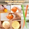 Mabor 6Pcs Orange Peeler Tool Plastic Citrus Lemon Peeler Orange