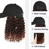 YEKEYI Headband Wig Human Hair Wigs Baseball cap Wig Curly