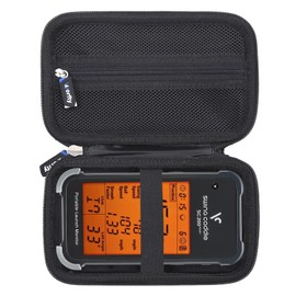 worfty Case for Voice Caddie Swing Caddie Portable Launch Monitor(‎SC200Plus) - Travel Protective Carrying Storage Bag (Black) (Black)