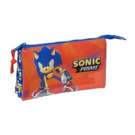 Sonic Prime Pencil Case for Children, Ideal for School Age, Comfortable and Versatile, Quality and Resilience, 22 x 3 x 12 cm, Blue, Estándar, Casual, blue, casual