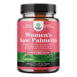 Saw Palmetto Biotina Mujer Bienestar Equilibrio 90 Americano Sabor Sin Sabor