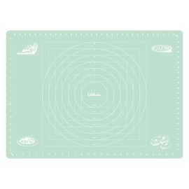 Webake Extra Large Silicone Baking Mat, Non Stick Pastry Mat 26 x 18 Inch for Rolling Dough With Measurements, Cookie Pizza Pie Mat, Non Slip Countertop Protector (Green)