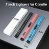 LcFun 2 Pack Torch Lighters Refillable Butane Lighter with Visible
