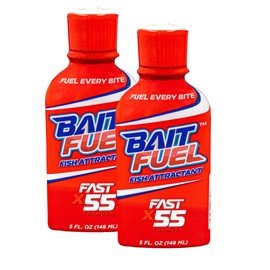 BAITFUEL X55 Formula Gel for Fishing: The Supercharged Fish Scent Technology with Powerful Attractants and Taste Enhancers That Fish Bite | 8 oz., 2-Pack, (PN: X89668-2)