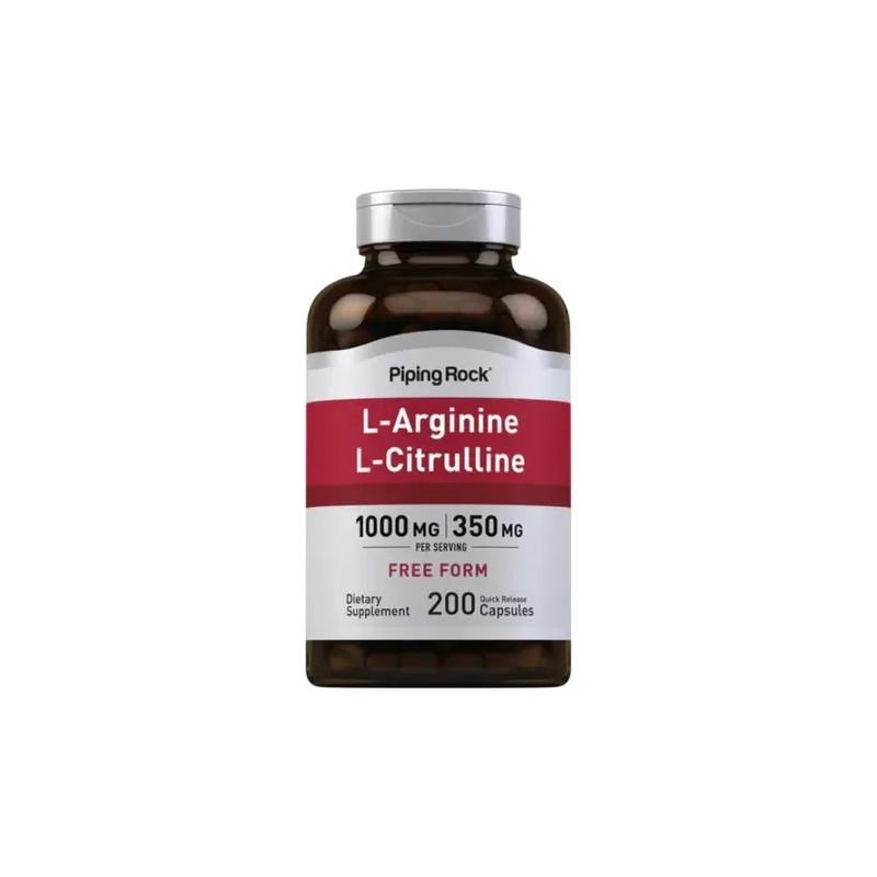 Arginina 1000mg Citrulina 350mg Con 200 Caps Hecho En Usa
