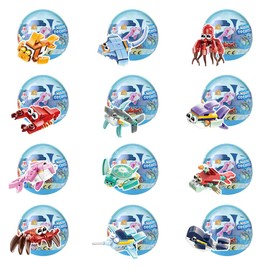 Etarnfly Ocean World Building Sets for Kids, 12 in 1 Educational DIY Sea Creatures Toys,Gifts for 3 4 5 Years Old and Up Boys Girls, Party Favors for Kids (Compatible with Major Brands)