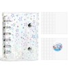 SIVAN Sticker Book A7 Size Clear Notebook Binder 【Simply press