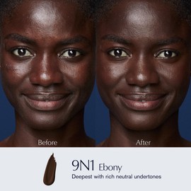 Estée Lauder Estée Lauder Double Wear Stay-in-Place 24-Hour Long-Wear Matte Foundation Makeup, 1 Fl Oz, 9N1 Ebony