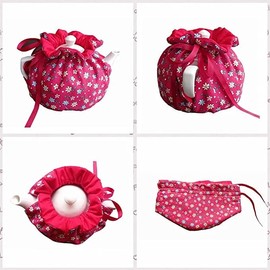 Tea Cosy, 100% Cotton Vintage Floral Teapot Dust Cover Tea Cozies, Home Kitchen Decorative Tea Cozy for Teapot Keep Warm Double Tnsulated Kettle Cover Gift for Housewife, Friend, Mom
