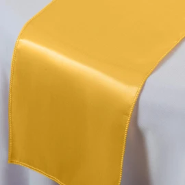 WedDecor Satin Table Runner 11x108 inch Table Runner Dining Room Wedding Festival Decoration Tabletop Decor Smooth Fabric Party Table Runner Holiday Christmas Banquet Home Decor Kitchen Runner, 1pc