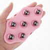 360 degree rotating magnetic massage ball Gloves (pink)
