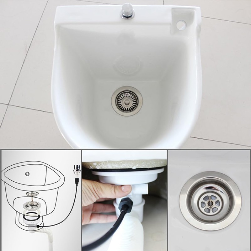 Sarini Strainer Basket Eccentric Valve with Rope Rotary Eccentric Drain