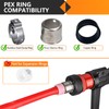 4-Pack HeSun Pex-b Fittings, 3/4" PEX x 3/4" PEX x