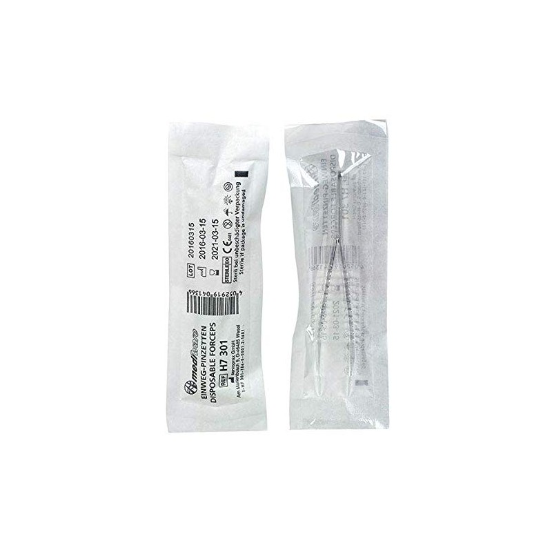 Mediware Disposable Forceps, Sterile, Pack of 50