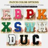 Iron On Chenille Letter Patch 2.5 Inch A-Z Alphabet Varsity