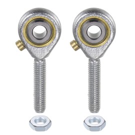 uxcell 2pcs POSB3 Male Rod End Bearing 3/16 Inch Bore and #10-32 Right Hand Thread, Self-Lubricating Joint Rod Ends, Includes Jam Nut
