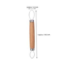 MAGICLULU Grape Peeling Artifact Grapes Peeler Grapefruit Spoon Remover Stainless Steel Kitchen Gadget Peeling Tool Kitchen Gadgets Grapefruit Trimmer Pitter Remover Mini Wood Light Brown