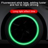 KHGUZ 12PCS Luminous Car Tire Valve Stem Caps, Fluorescent Leakproof