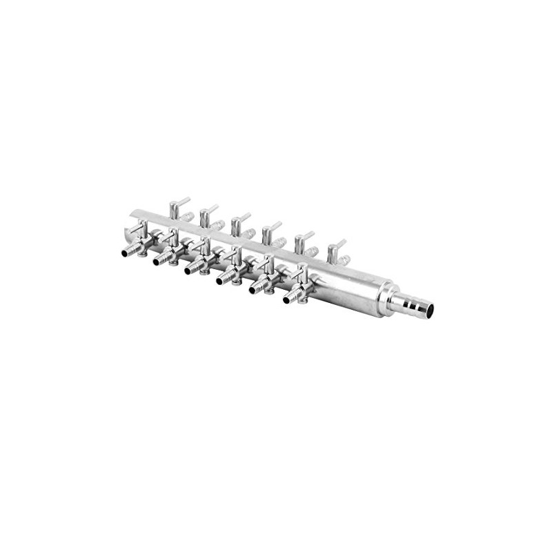 sourcing map Aquarium 12 Way Inline Manifold Air Flow Pump