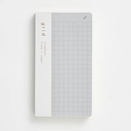 Daigo Isshoni. Notebook, Number, Mini, 0.2 inch (5 mm) Square, Clear, R1816, Set of 3