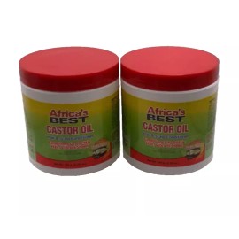 Africa's Best (2) Africa’s Best Castor Oil Shea Butter Hair & Scalp Conditioner 5.25oz