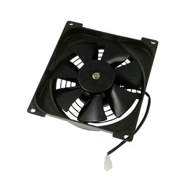 2EXTREME 12 V Standard Radiator Fan for Quad ATV - Bashan, Shineray, Eagle Lyda 203E - Black, Plastic/Metal