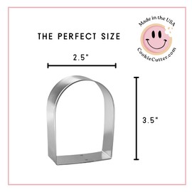 Tombstone Cookie Cutter 3.5 Inch - Made in the USA – Foose Cookie Cutters Tin Plated Steel Tombstone Cookie Mold