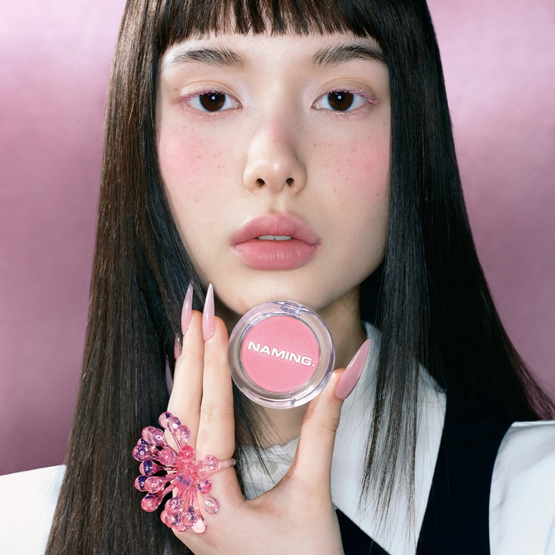 NAMING. Fluffy Powder Blush 3.2g - CHIPPY