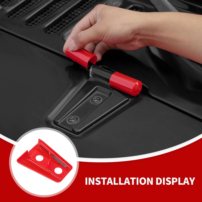 JeCar JK Hood Hinge & Bumper Stop Covers Exterior Accessories
