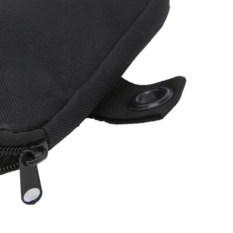 10in Black Surfboard Surfing Fin Storage Bag Durable Canvas Handbag