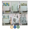 GMMH Waterproof Anti Mildew Shower Curtain Bath Curtain with 12