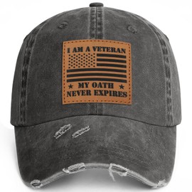 Soohy USA Veteran Hats for Men Women Air Force Military Retirement Gifts, Veterans Day Gift for Army Navy, American Flag Baseball Cap Gray Trucker Hat Denim Ball Cap Adjustable Snapback Hat for Dad