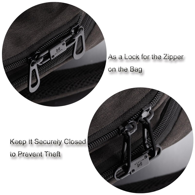 Mizeer 2 Size Zipper Clip Theft Deterrent - Anti Theft