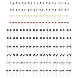 100 Pieces of Children's Food Skewers, Creative Cartoon Fruit Skewers, Plastic Skewers, Food Decoration Skewers, Lunch Box Accessories