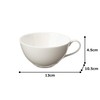 Narumi 51799-2914 Cup Saucer, Sense Plane, White, 9.2 fl oz