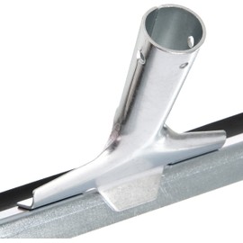 SPARTA Flo-Pac Floor Squeegee Traditional Squeegee with Straight Heavy Duty Steel Frame for Floor, Bathroom, Kitchen, Concrete, Tile, Garage, Commercial Use, 18 X 1.5 X 4 Inches, Black