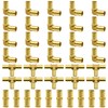 40pcs PEX Fittings, 1/2" Brass PEX Fittings, PEX Brass Crimp
