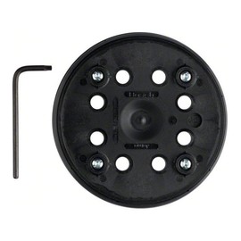 Bosch Professional 2608601169 Sanding Pads (Ø 125 mm, Medium Hard, with Hook and Loop System, Accessories for Random orBit Sander PEX 270 A/PEX 270 AE), Black