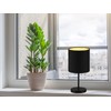 Reality Leuchten Jerry R50491080 Table Lamp Metal Black Matt Fabric