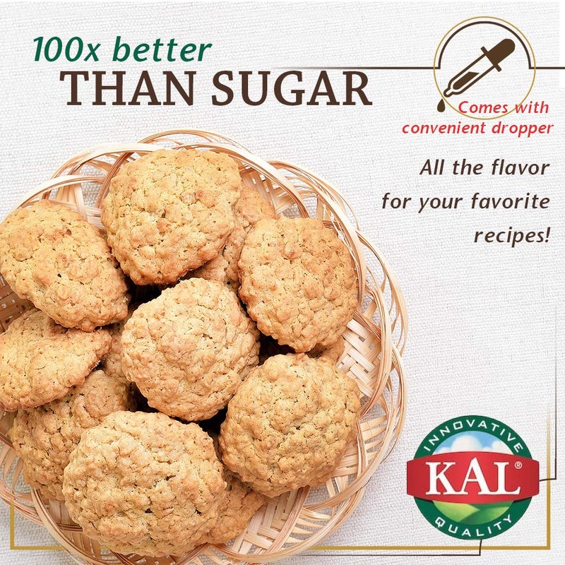 KAL Sure Stevia Extract Zero Calorie Sweetener, Low Carb, Plant