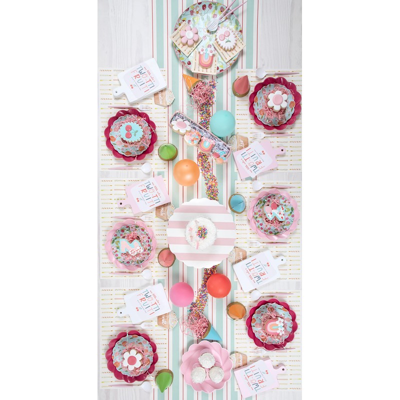 Mud Pie Woven Cracker Dish, Pink, 2" x 12"