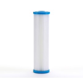 Hydronix SPC-25-1020 Universal Whole House Sediment Pleated Water Filter, Washable and Reusable, 2.5" x 10" - 20 micron