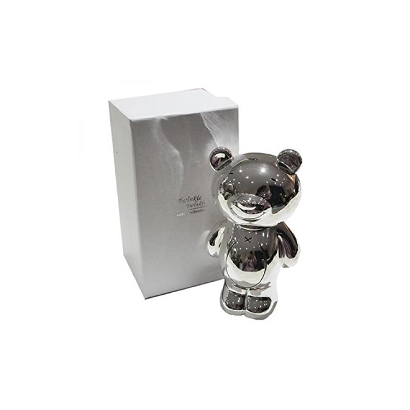 Silver-plated Bear Money Box