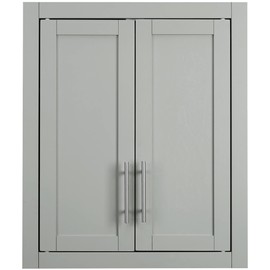 Crosley Furniture Savannah Wall Cabinet, Gray