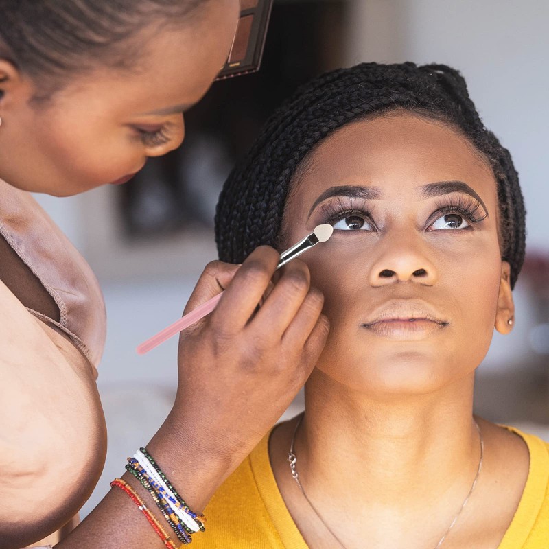 50PCS Eye Shadow Brushes, Makeup Brushes Eyeshadow Applicators Sponge Double