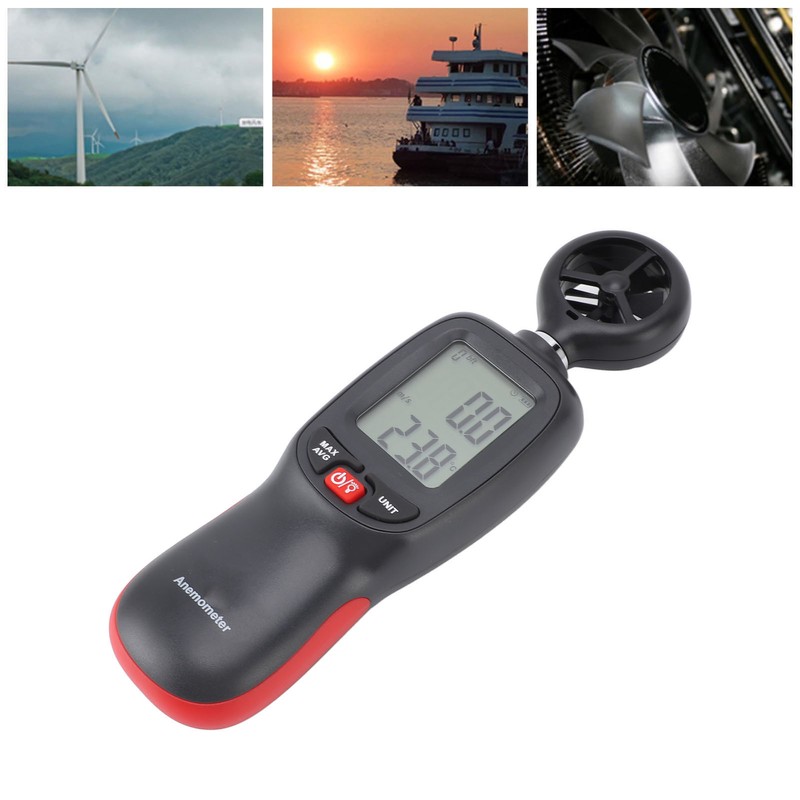 Digital Anemometer High Accuracy Backlit Multifunctional Micro Wind Speed Sensor