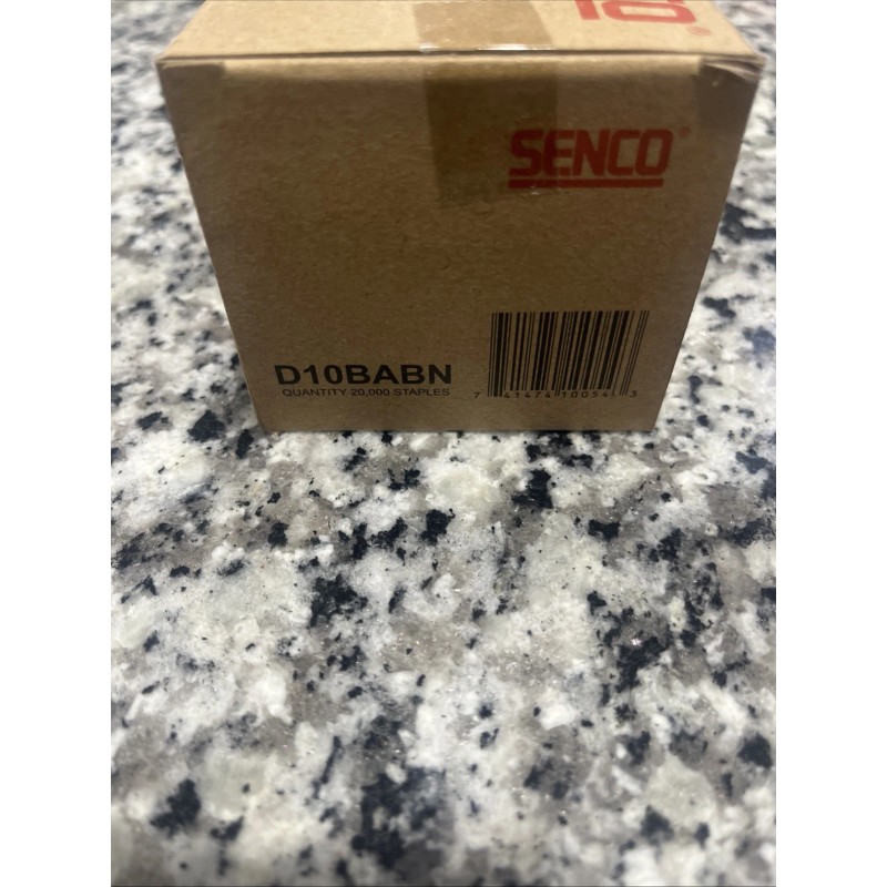Senco D10BABN 20,000 Count 3/16" Crown 5/8" Leg Staples, Galvanized,