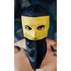 Polyester balaclava. - Black/Yellow, size: l