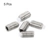 PATIKIL M3x5mm Grub Screw, 5 Pack Metric Hex Socket Head
