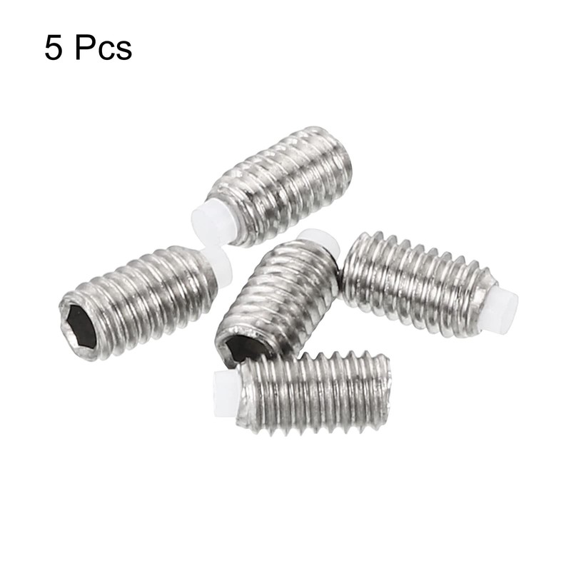 PATIKIL M3x5mm Grub Screw, 5 Pack Metric Hex Socket Head